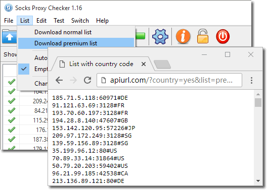 Get Socks Proxy List