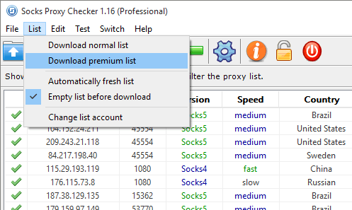 Download Proxy List by Program